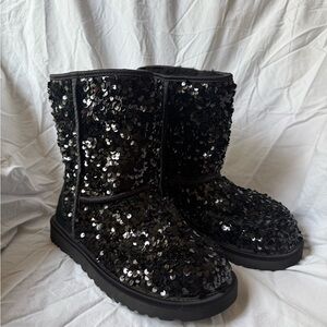 Brand New UGG Black Sequin Winter Boots